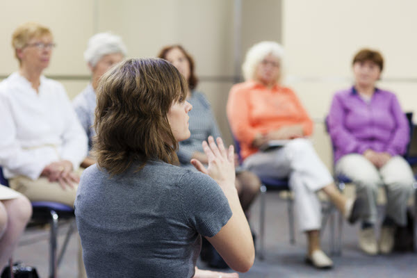 Group of women in discussion